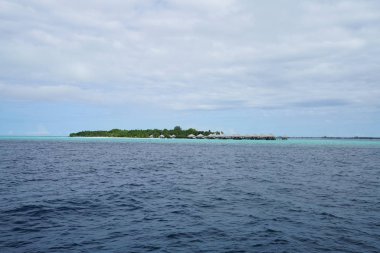 Maldivler Hint Okyanusu güzel görünümü 