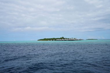 Maldivler Hint Okyanusu güzel görünümü 