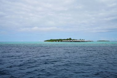 Maldivler Hint Okyanusu güzel görünümü 