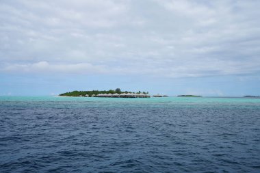 Maldivler Hint Okyanusu güzel görünümü 