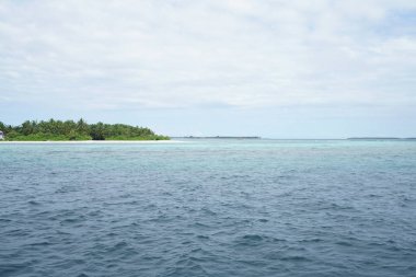 Maldivler Hint Okyanusu güzel görünümü 