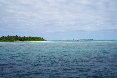 Maldivler Hint Okyanusu güzel görünümü 