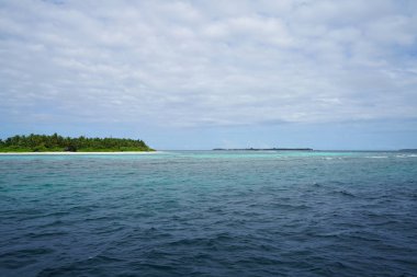 Maldivler Hint Okyanusu güzel görünümü 