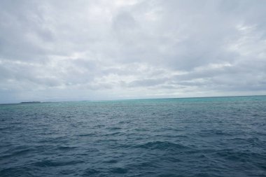 Maldivler Hint Okyanusu güzel görünümü 