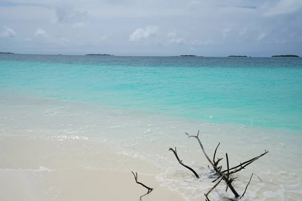 Vue Sur Océan Depuis Une Île Des Maldives — Photo