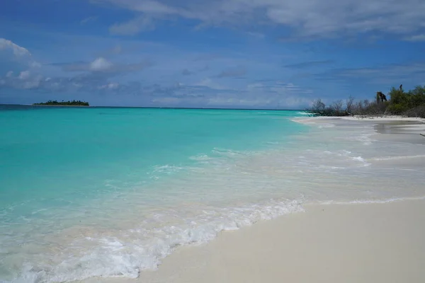 Vue Sur Océan Depuis Une Île Des Maldives — Photo