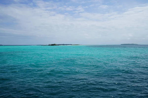 Utsikt Över Havet Från Båt Maldiverna — Stockfoto