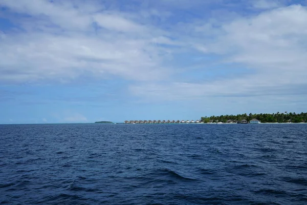 Piękny Widok Ocean Indyjski Malediwach — Zdjęcie stockowe