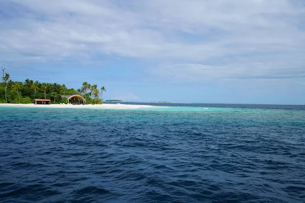Bela Vista Oceano Indiano Nas Maldivas — Fotografia de Stock