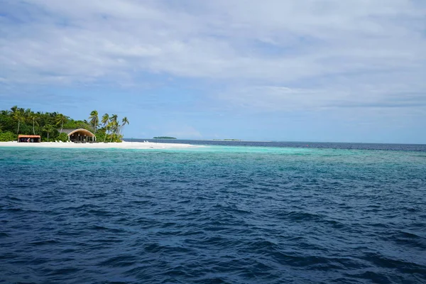 Belle Vue Sur Océan Indien Aux Maldives — Photo