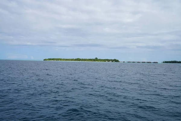 Hermosa Vista Del Océano Índico Las Maldivas — Foto de Stock