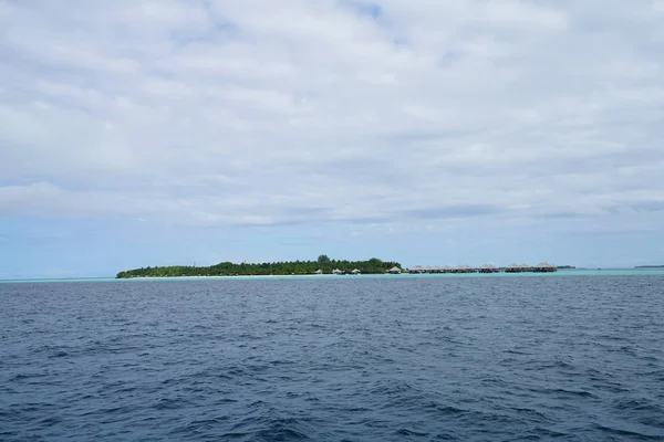 Hermosa Vista Del Océano Índico Las Maldivas — Foto de Stock