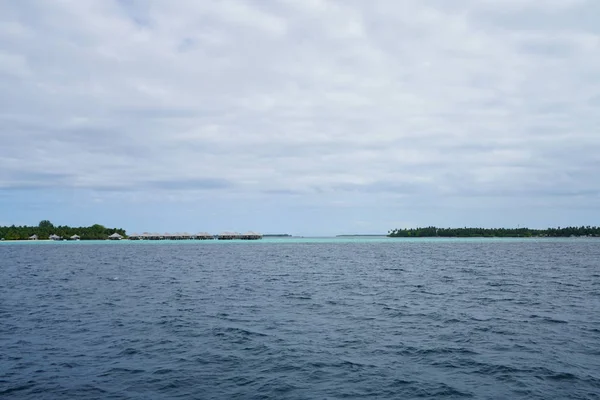 Piękny Widok Ocean Indyjski Malediwach — Zdjęcie stockowe