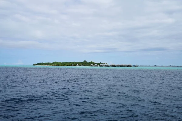 Piękny Widok Ocean Indyjski Malediwach — Zdjęcie stockowe