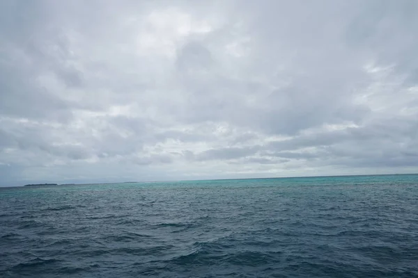 Hermosa Vista Del Océano Índico Las Maldivas — Foto de Stock