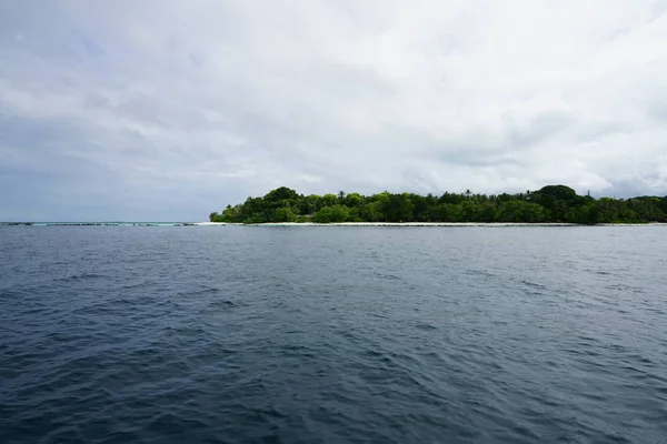 Vista Del Océano Desde Barco Las Maldivas — Foto de Stock