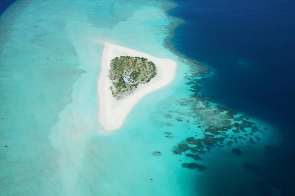 Schöne Luftaufnahme Der Malediven Aus Dem Wasserflugzeug — Stockfoto