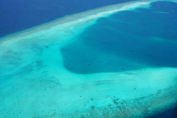 Vackra Flygfoto Över Maldiverna Från Ett Sjöflygplan — Stockfoto