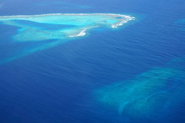 Vackra Flygfoto Över Maldiverna Från Ett Sjöflygplan — Stockfoto