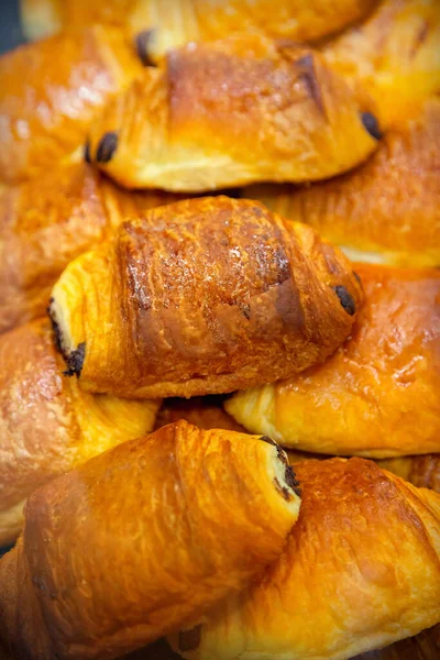 Close up of french pastries