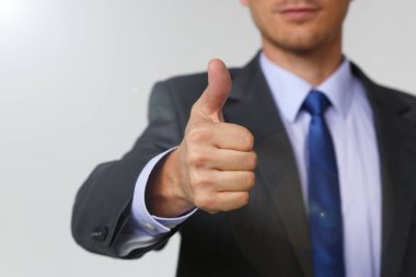 Erkek kol Tamam gösterme veya konferans sırasında Onayla