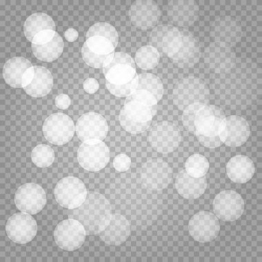 Parlak toz. Toz, küçük parlak ışık mavi ve beyaz ışık parlayan bir sürü. Uzay tozu, şeffaf bir arka plan üzerinde. Toz parlayan yıldız yanıp söner, büyüleyici. Vektör çizim.