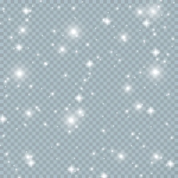 Світлий Пил Багато Блискучого Пилу Маленькі Блискучі Світло Блакитні Білі — стоковий вектор