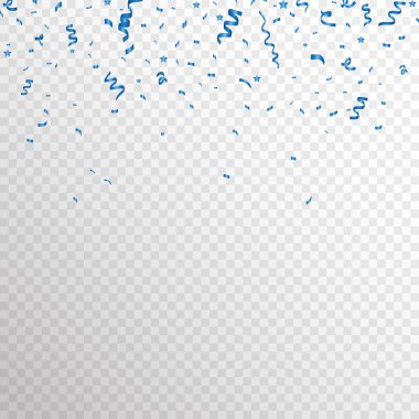 Damalı zemin üzerine izole kıvrıla kıvrıla altın. Altın konfeti. Festival vektör çizim -  