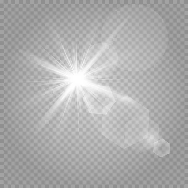 Σύνολο Αστέρια Ένα Διαφανές Φόντο Λευκό Και Γκρι Μια Σκακιέρα — Διανυσματικό Αρχείο
