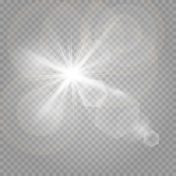 Conjunto Estrellas Sobre Fondo Blanco Gris Transparente Sobre Tablero Ajedrez — Vector de stock