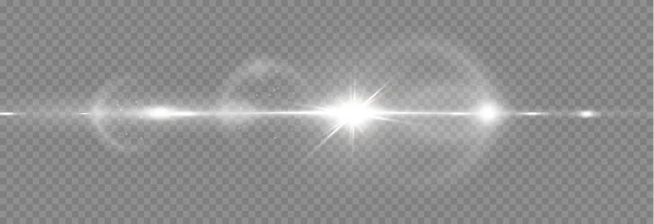 Abstrato Luz Solar Transparente Efeito Luz Erupção Lente Especial Desfoque — Vetor de Stock