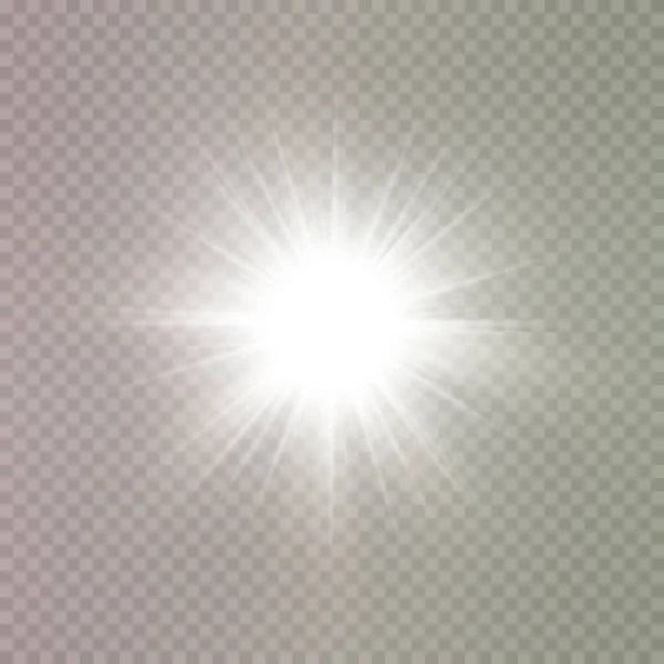 Abstract Transparant Zonlicht Speciale Lens Flare Licht Effect Vector Wazig — Stockvector