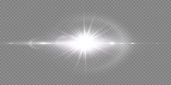 Abstract Transparent Sunlight Special Lens Flare Light Effect Vector Blur — Stock Vector