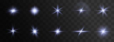 Lens parıltısı ve parıltısı ile gerçekçi bir ışık efekti içeren stok illüstrasyonu, röfleler, gölgeler veya ışıklandırma aksanları için idealdir.