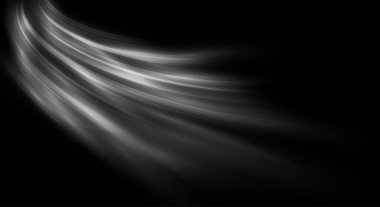 Siyah arkaplana karşı akan ışık desenleri