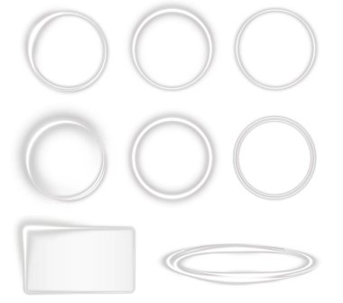 Çeşitli boş dairesel çerçeveler oluşturuluyor