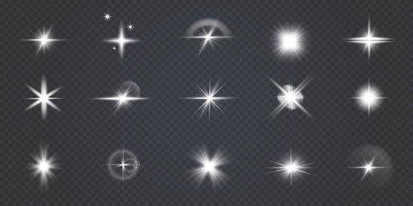 Shining stars and light effects