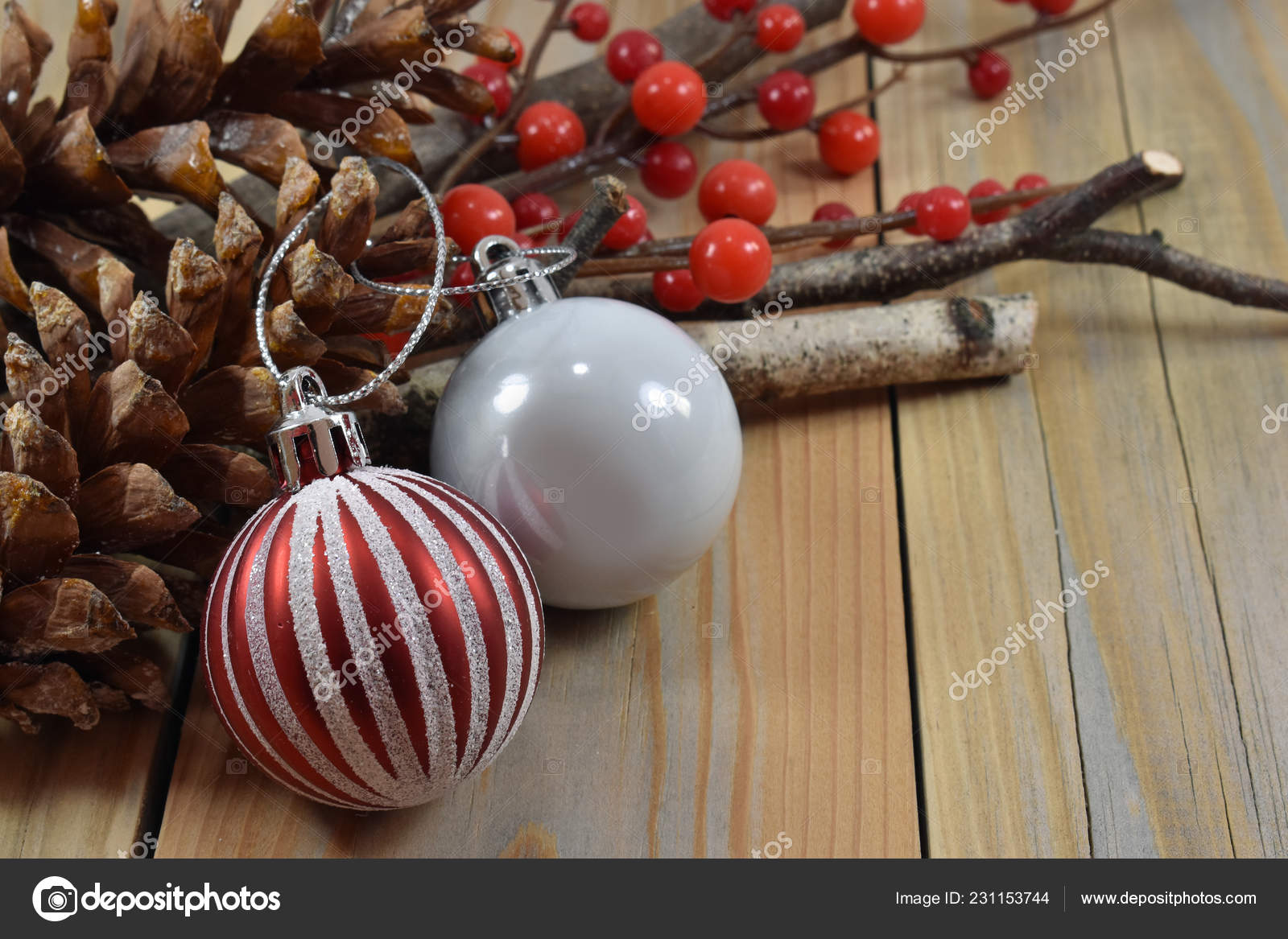 Christmas Decoration Wooden Pallets Stock Photo C Fisettej