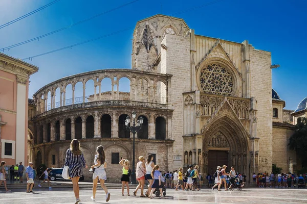 Valencia Španělsko 2019 Baslica Virgen Los Desamparados Valencia Katedrála Seu — Stock fotografie