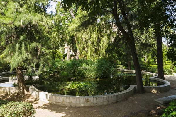 Valencia Spain 2019 Monforte Garden Jardines Monforte Neoclassic Design Full — Stock Photo, Image