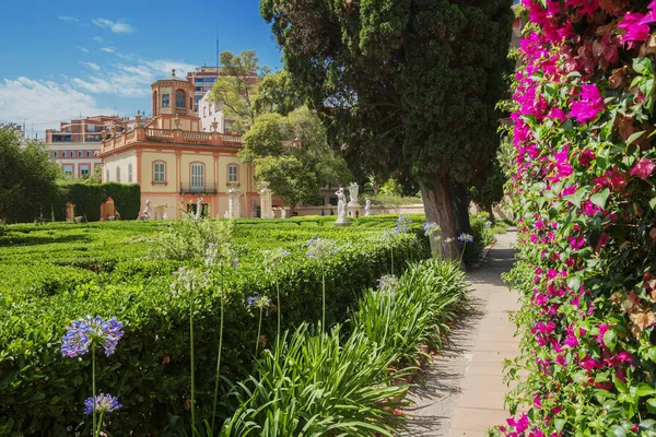 Valencia Spain 2019 Monforte Garden Jardines Monforte Неоклассический Дизайн Полный — стоковое фото