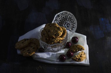 Galletas hekhas a mano con trozos de çikolata 
