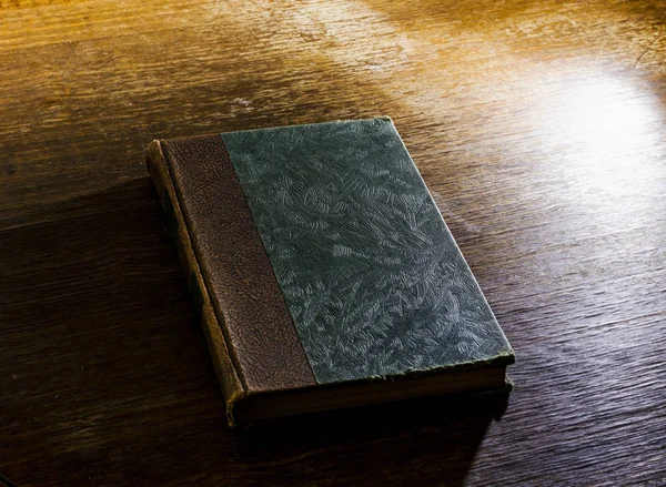 old leather cover book, worn by time