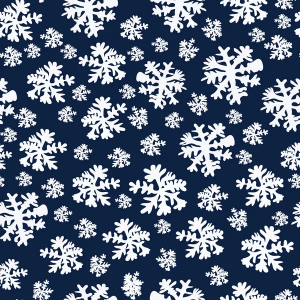 Beleza abstrata Natal e Ano Novo Fundo com neve e flocos de neve. Ilustração vetorial. EPS10 — Vetor de Stock