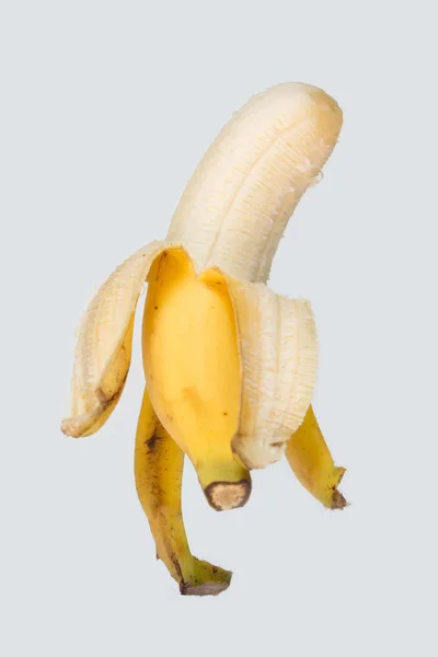 Banaan Witte Achtergrond — Stockfoto