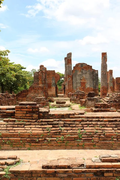 Majestatyczne Ruiny Park Historyczny Sukhothai Tajlandia — Zdjęcie stockowe