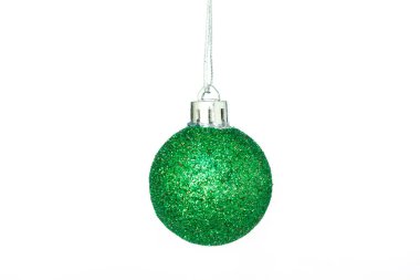 beyaz zemin üzerine altın dekorasyon Noel süsler
