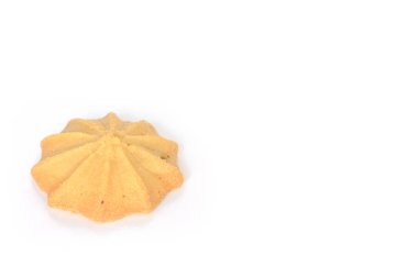 çikolata parçalı kurabiye bisküvi üzerinde beyaz bakcground