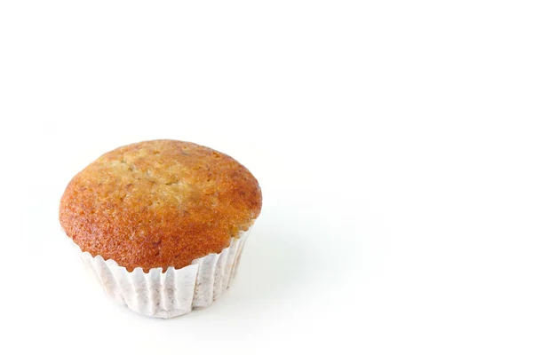 Bananenkuchen Muffin Cupcake Teig Auf Weißem Hintergrund — Stockfoto