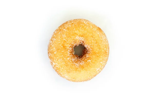 Donut Zucker Auf Weißem Hintergrund — Stockfoto